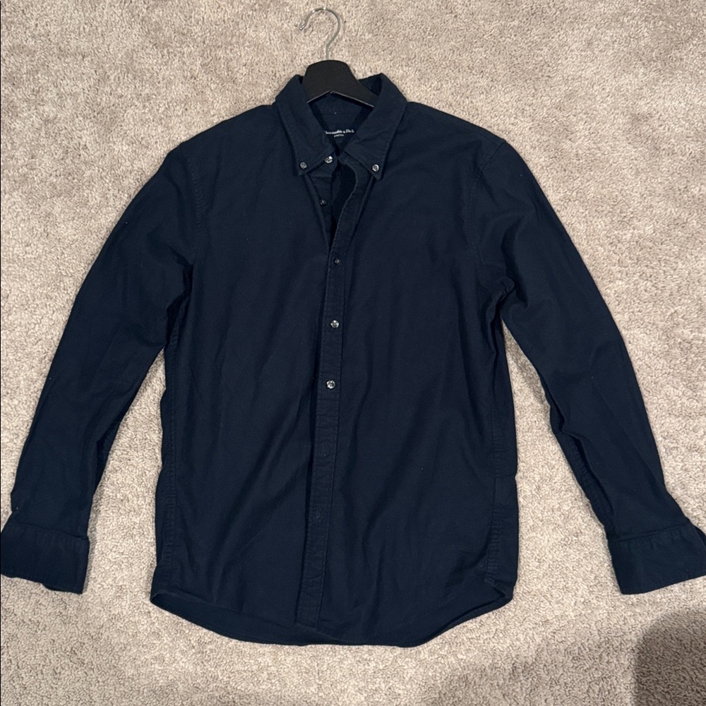 Navy Oxford Button Down Shirt